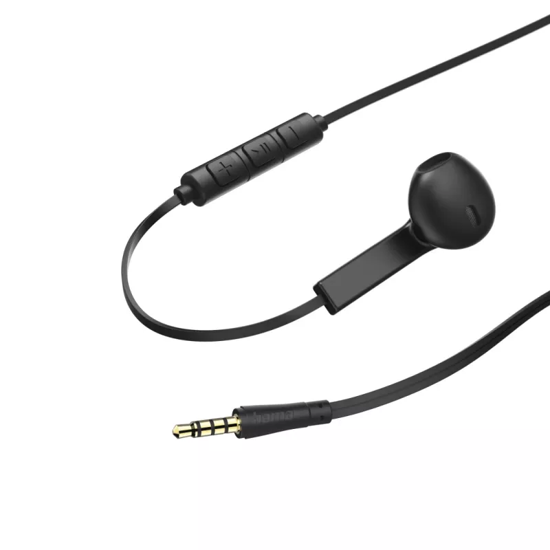 Hama Advance Headset káblový In-Ear hovory/hudba čierny