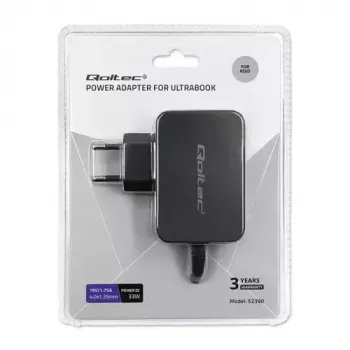 Nabíjačka Qoltec 52408 Indoor AC Laptop 19V 2.1A čierna