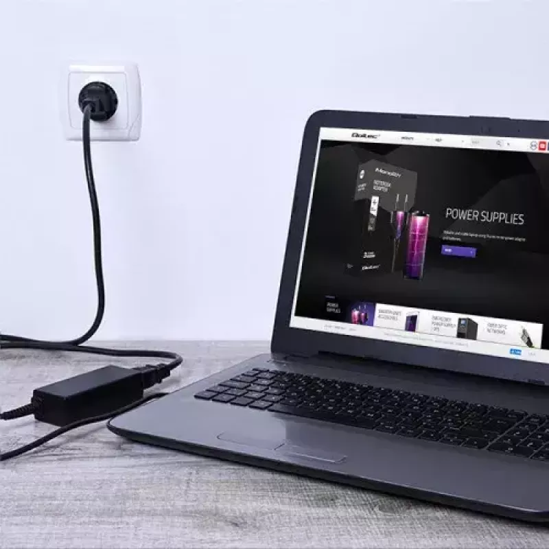 Nabíjačka Qoltec 52408 Indoor AC Laptop 19V 2.1A čierna