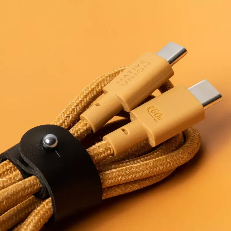 Native Union Belt Cable kábel USB-C na USB-C, 1,2 m, Kraft