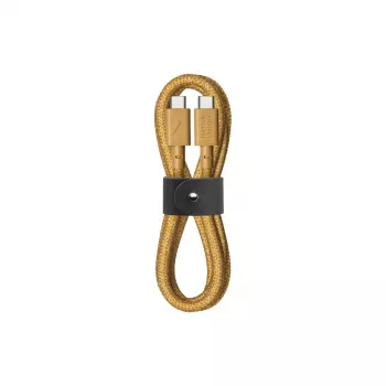 USB-C na USB-C kábel Native Union Belt kábel 1,2 m žltý