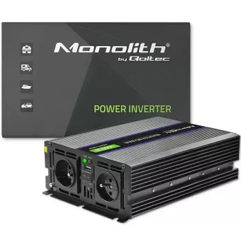 Menič napätia QOLTEC Monolith 4000 MS Wave 12V na 230V 2000/4000W s USB
