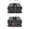 Menič napätia QOLTEC Monolith 4000 MS Wave 12V na 230V 2000/4000W s USB