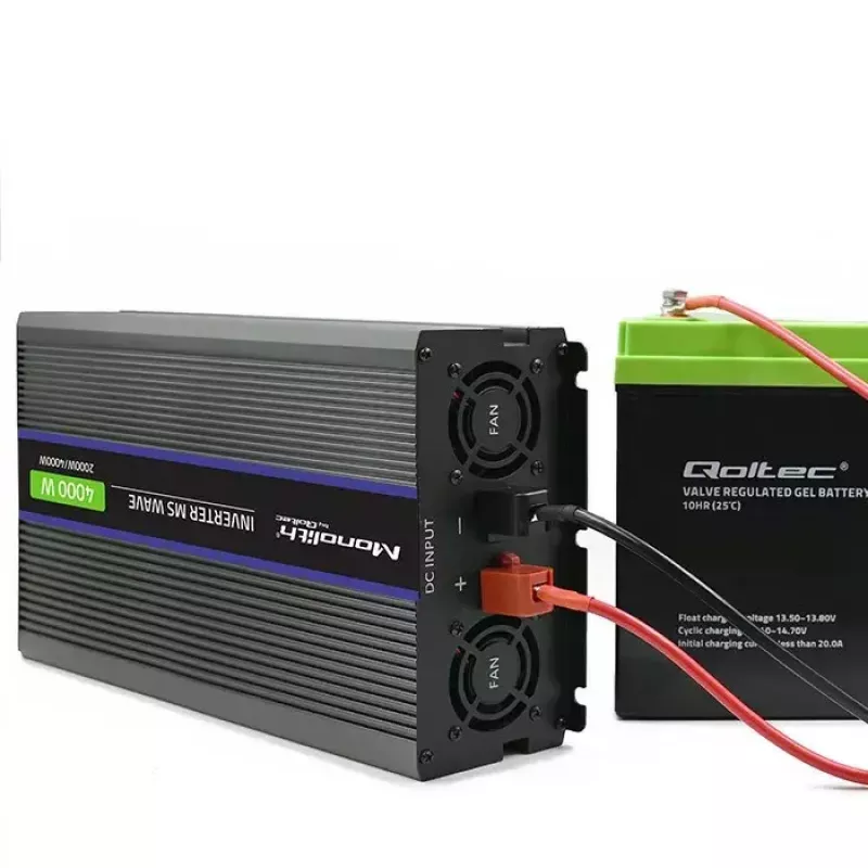 Menič napätia QOLTEC Monolith 4000 MS Wave 12V na 230V 2000/4000W s USB
