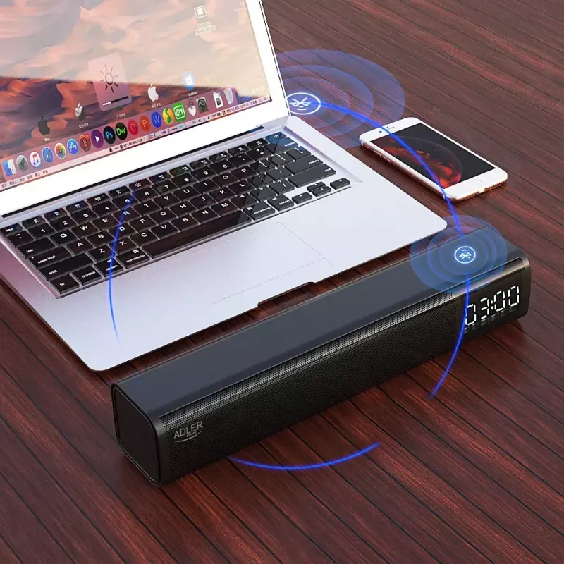 Prenosný Bluetooth reproduktor Adler AD 1191 5W, bezdrôtový, kompaktný, čierny
