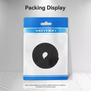 Suchý zips káblová páskа Vention KAABJ, nylon, 5 m x 11 mm, čierna