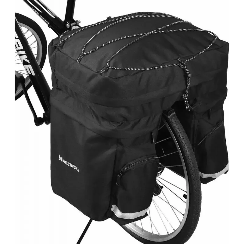 Cyklistická taška Wozinsky WBB13BK 60L čierna univerzálna – taška na nosič, objem 60 L