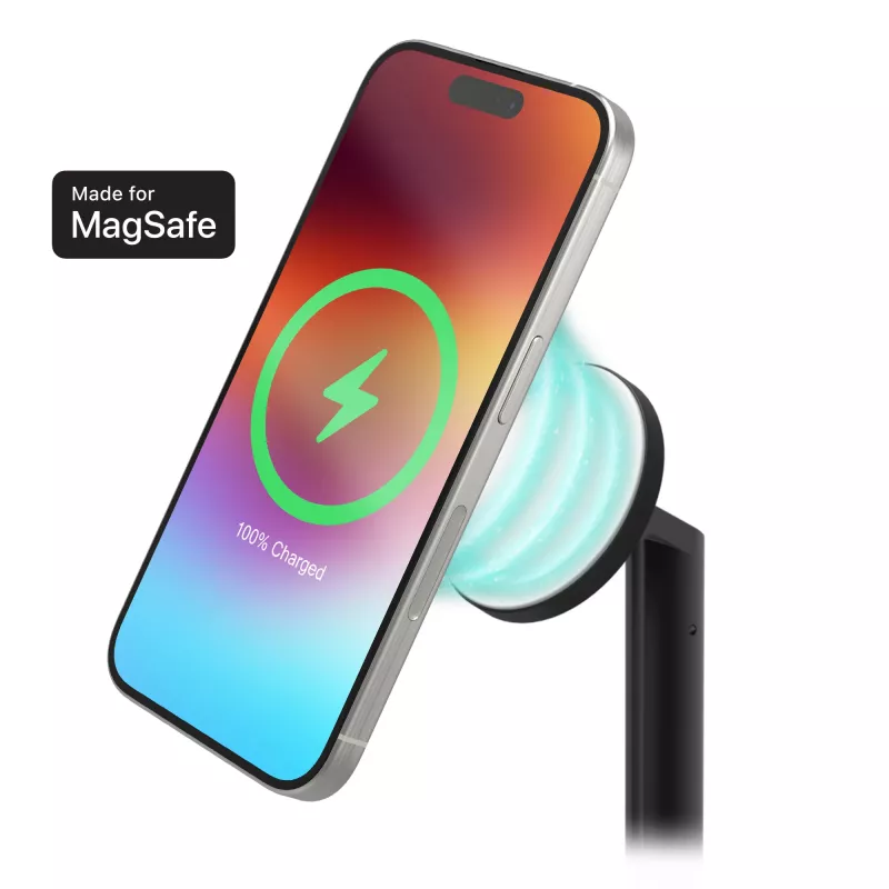 3-in-1 výsuvný stojan mophie MagSafe nabíjačka do interiéru USB smartfón smartwatch slúchadlá