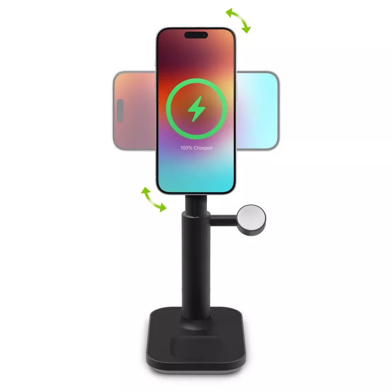 3-in-1 výsuvný stojan mophie MagSafe nabíjačka do interiéru USB smartfón smartwatch slúchadlá