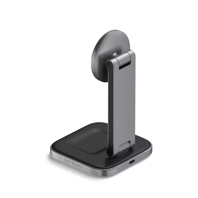 Satechi ST-Q21FM nabíjačka bezdrôtová do interiéru USB Type-C pre slúchadlá smartfón sivá