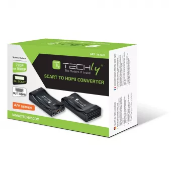 Techly IDATA SCART-HDMI3 konvertor videosignálu 1920 x 1080 pixelov