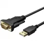 Sériový kábel Techly IDATA-USB2-SER-1 čierny 1,5 m USB Type-A DB-9
