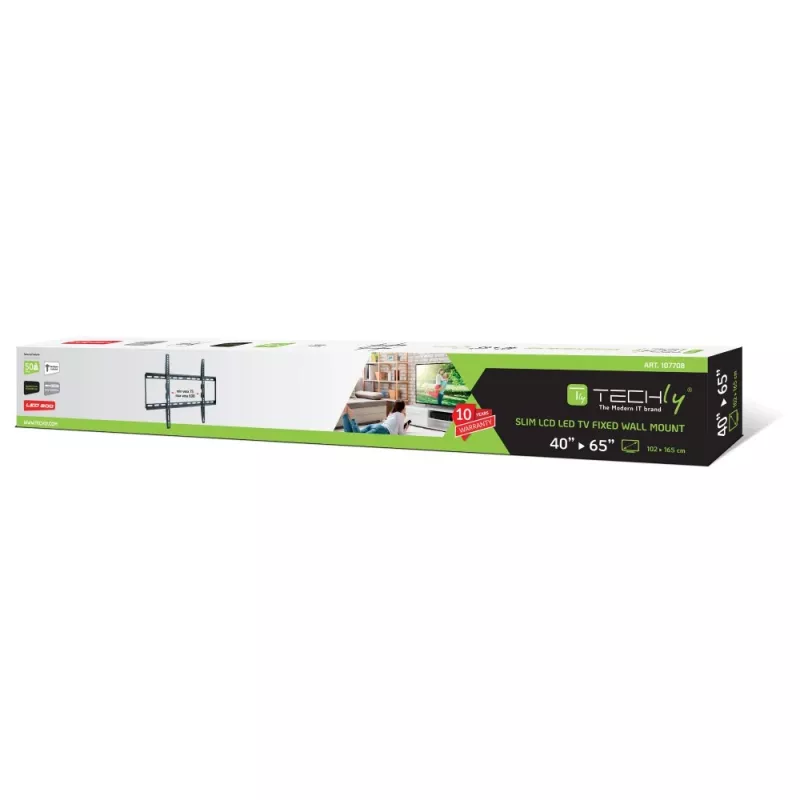 Techly ICA-PLB 162L nástenný držiak TV, 40-65", 50 kg, tenký 28 mm