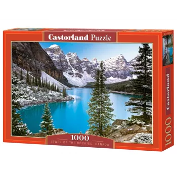 Castorland Puzzle The Jewel of the Rockies, Kanada — 1000 dielikov, krajina, šírka 680 mm