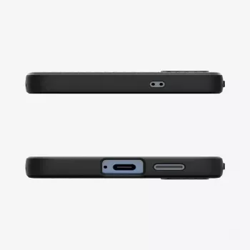 Puzdro Spigen Galaxy S25 Liquid Air matná čierna monochromatická