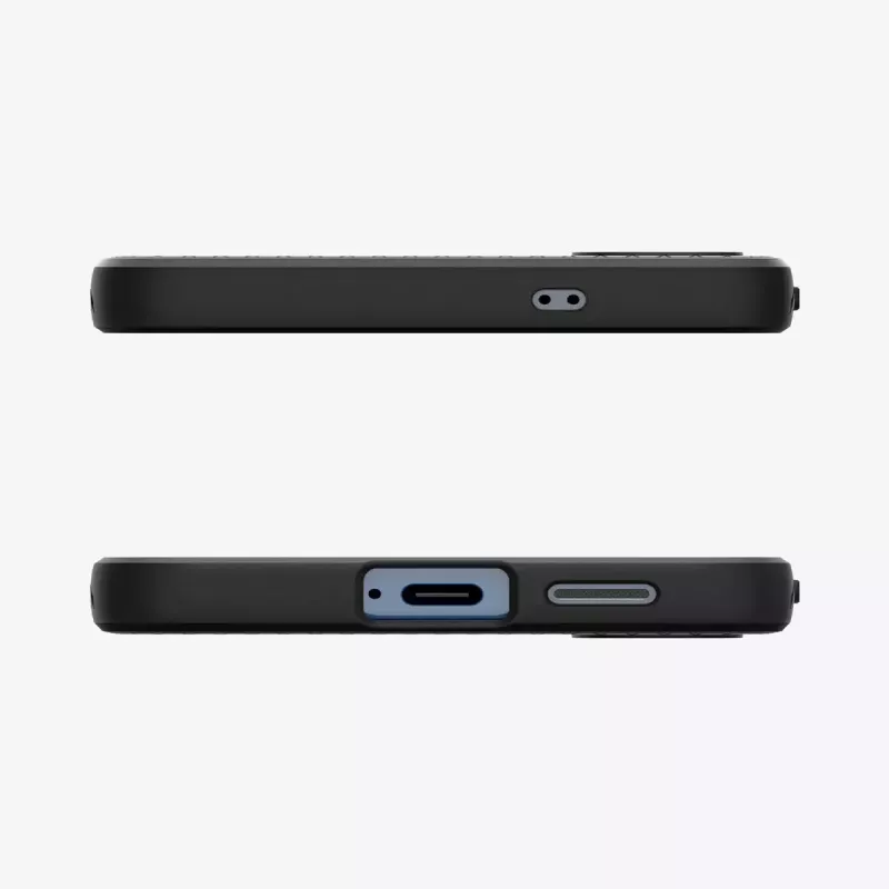Puzdro Spigen Galaxy S25 Liquid Air matná čierna monochromatická