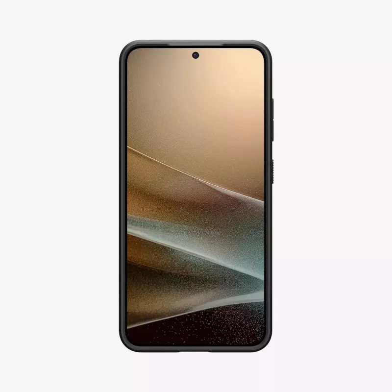 Puzdro Spigen Galaxy S25 Liquid Air matná čierna monochromatická