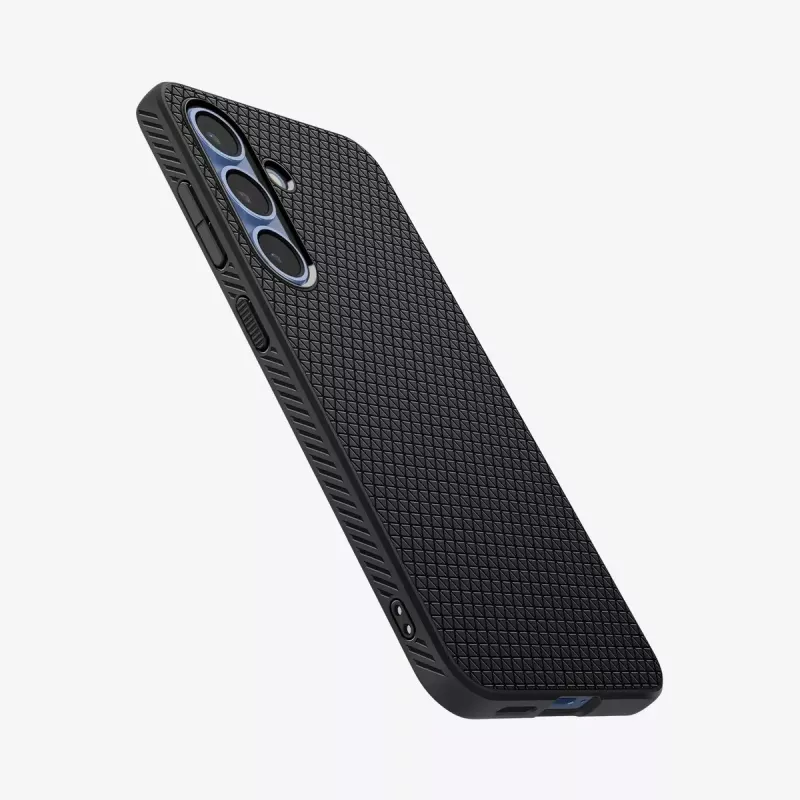 Puzdro Spigen Galaxy S25 Liquid Air matná čierna monochromatická