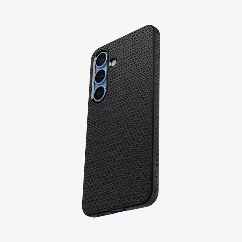 Puzdro Spigen Galaxy S25 Liquid Air matná čierna monochromatická