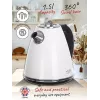 Adler AD 1343 elektrická kanvica, 1,5 l, 1850 W, nerezová oceľ, Strix, biela