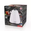 Adler AD 1343 elektrická kanvica, 1,5 l, 1850 W, nerezová oceľ, Strix, biela