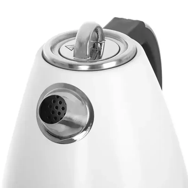 Adler AD 1343 elektrická kanvica, 1,5 l, 1850 W, nerezová oceľ, Strix, biela