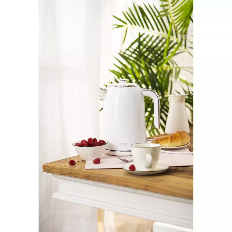 Rýchlovarná kanvica Adler 1,7 L 2200 W biela