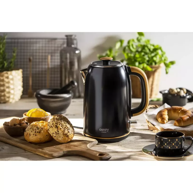 Elektrická rýchlovarná kanvica Adler 1,7 L 2200 W čierna