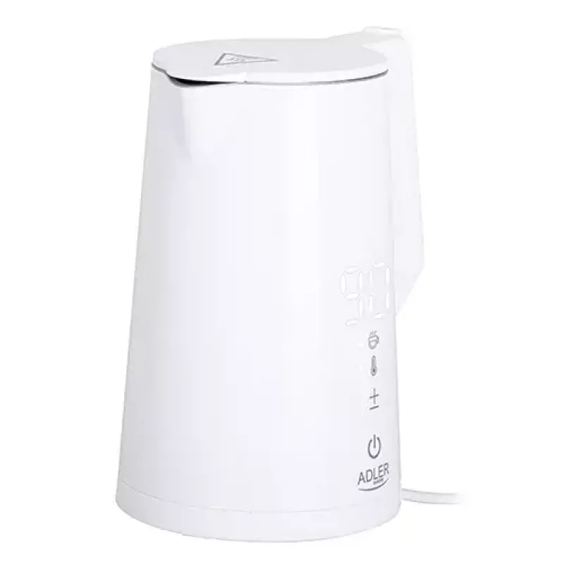 Elektrická rýchlovarná kanvica Adler 1,7 l 1850 W biela