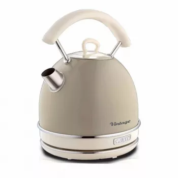 Ariete 2877 rýchlovarná kanvica Vintage, 1,7 L, bezšnúrová, béžová, 1,7 L, 2000 W, béžová, ukazovateľ hladiny vody, bezšnúrová, filter