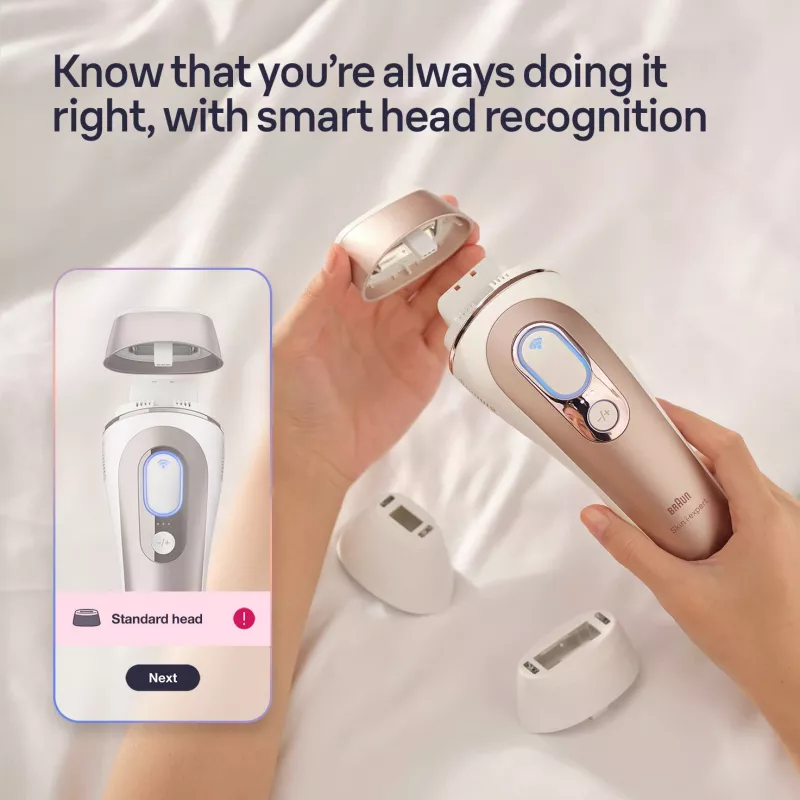Braun Silk-Expert Pro IPL PL7253 Intense Pulsed Light (IPL) ružové zlato, biela