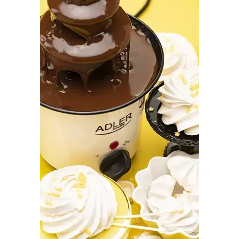 Čokoládová fontána Adler AD 4487 čierna hnedá biela 30 W