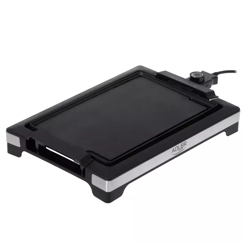 Elektrický stolný gril Adler AD 6613, 3000 W, čierny – interiérový stolný gril