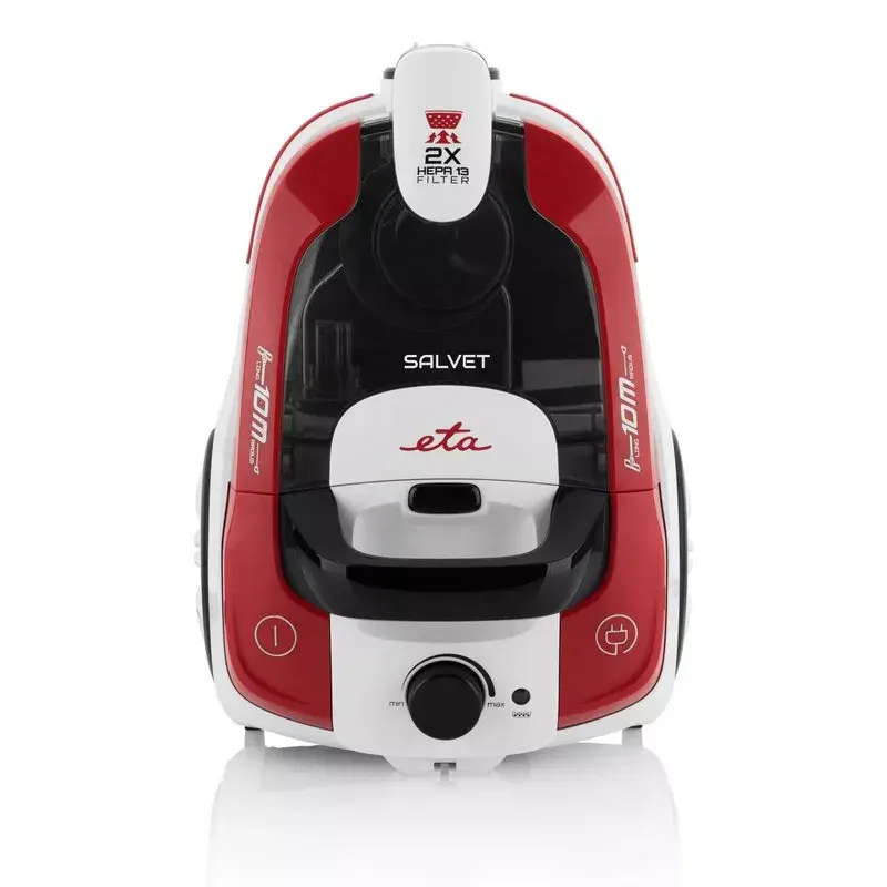 Vysávač bez vrecka ETA ETA051390000 — 700 W, 2,2 l, HEPA, 70 dB (biela/červená/čierna)