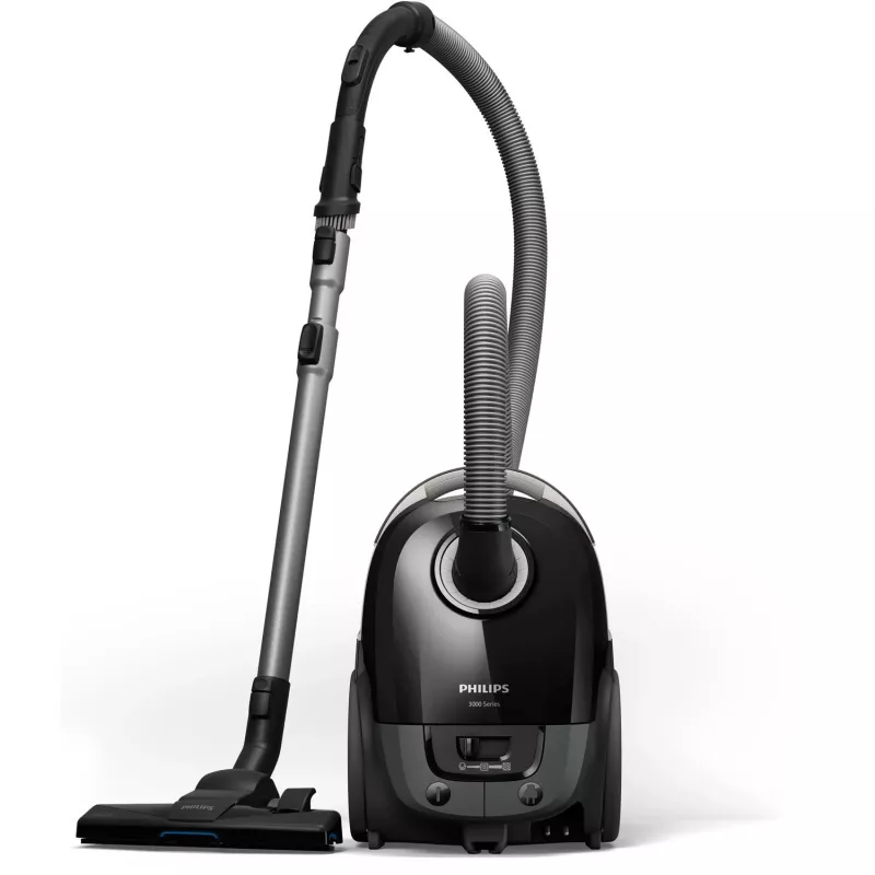 Podlahový vysávač Philips 3000 Series XD3112/09 — 900 W, 3 l vrecko na prach, HEPA filter, akčný rádius 9 m, TriActive hubica