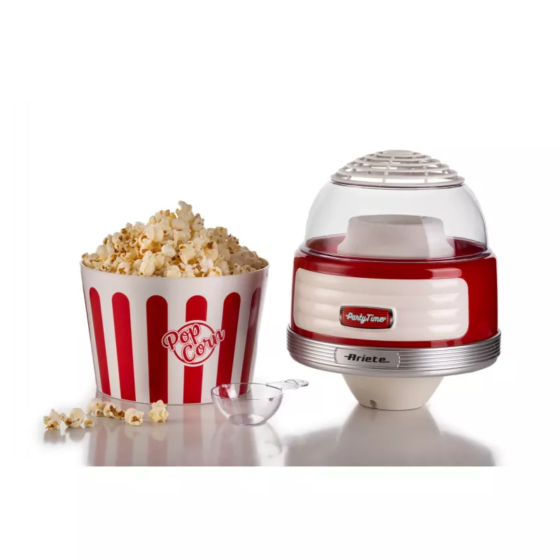 Prístroj na popcorn Ariete 2957/00 červená transparentná biela