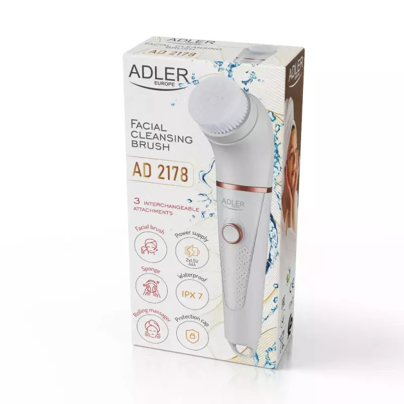 Adler AD 2178 vibračná a rotačná kefka na tvár