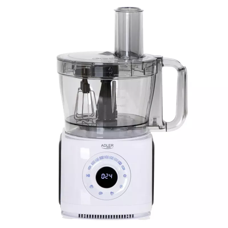 Adler AD 4224 kuchynský robot, 1000 W, nádoba 2 l, 7 rýchlostí, biely