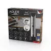 Adler AD 2834 strihací strojček na vlasy, od 3 mm do 1,2 cm, 4 nadstavce, LCD, strieborný