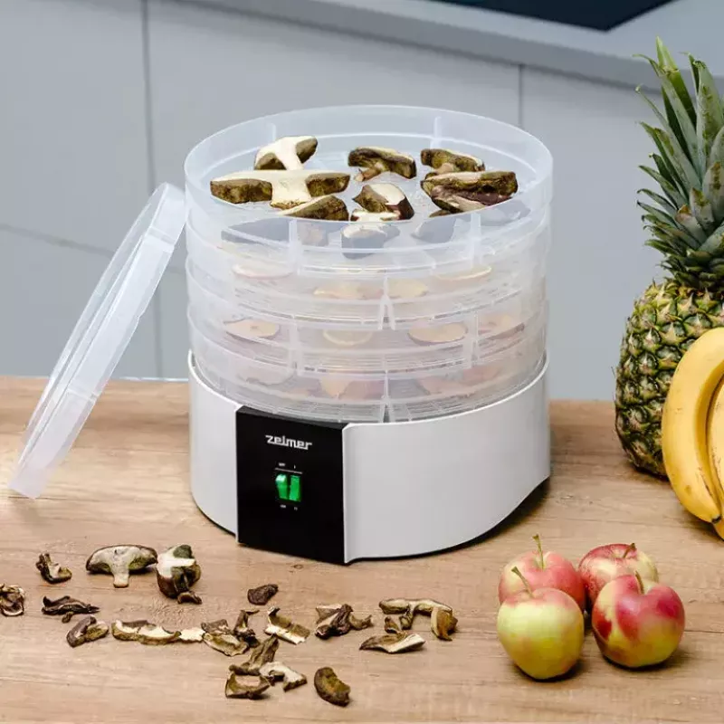 Sušička potravín Zelmer ZFD1010 520 W čierna biela plast 30 cm