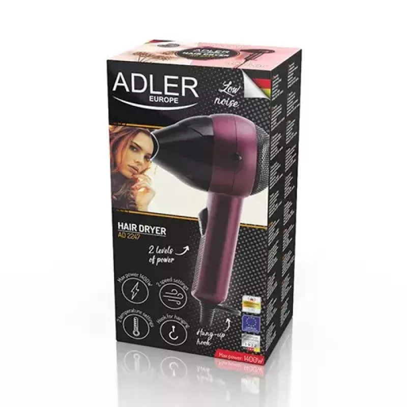 Adler AD 2247 fén 1400 W fialová