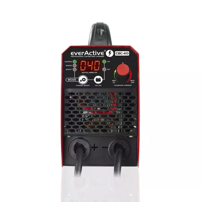 Nabíjačka do auta everActive CBC40 12V/24V, nabíjačka autobatérií kompatibilná so systémami 12V a 24V