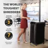Fellowes AutoMax 600M skartovačka papiera mikrokríženie 60 dB 23 cm čierna