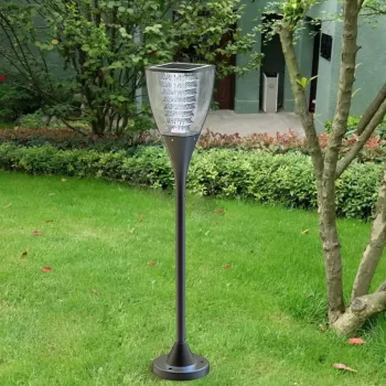 Vonkajšia stojaca lampa PowerNeed ESL-25H LED čierna IP65