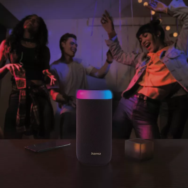 Hama Shine 2.0 stereo prenosný reproduktor čierny 30 W