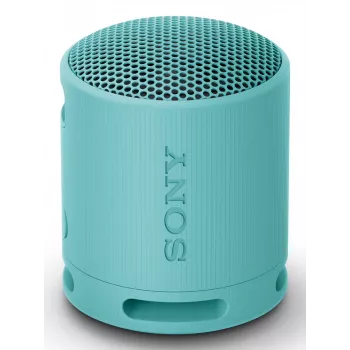Sony SRS-XB100 – bezdrôtový prenosný Bluetooth reproduktor, odolný IP67 vodotesný a prachotesný, 16 hodín batéria, ekologický, pre aktivity v prírode a cestovanie v modrej