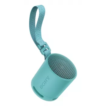 Sony SRS-XB100 – bezdrôtový prenosný Bluetooth reproduktor, odolný IP67 vodotesný a prachotesný, 16 hodín batéria, ekologický, pre aktivity v prírode a cestovanie v modrej