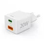 Hama 00201991 nabíjačka pre mobilné zariadenia headset, powerbanka, smartfón, tablet biela AC rýchlonabíjanie interiér