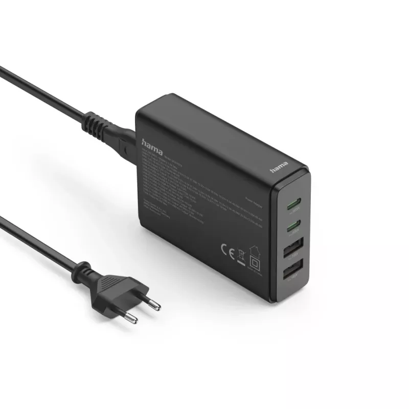 Hama 00201979 nabíjačka pre mobilné zariadenia laptop, powerbanka, smartfón, tablet čierna AC rýchlonabíjanie interiér