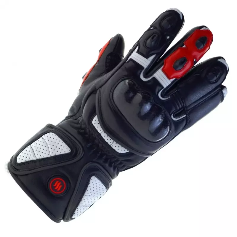 Rukavice Glovii GDBL motocyklové polyester koža dospelí 800 g